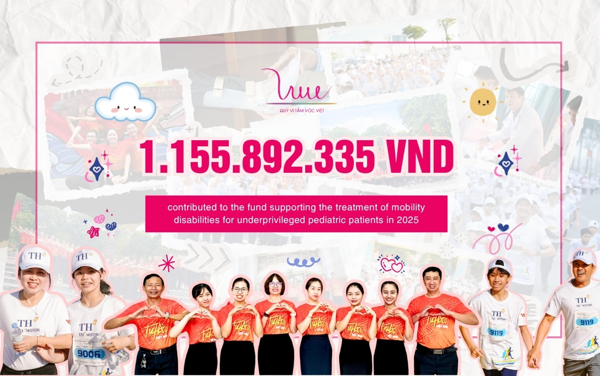 Over 1.15 billion VND contributed to the fund supporting the treatment of mobility disabilities for underprivileged pediatric patients in 2025